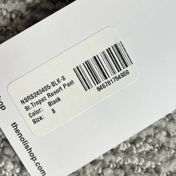 NWT Noli St Tropez Resort Pant Size S Black - Picture 10 of 13